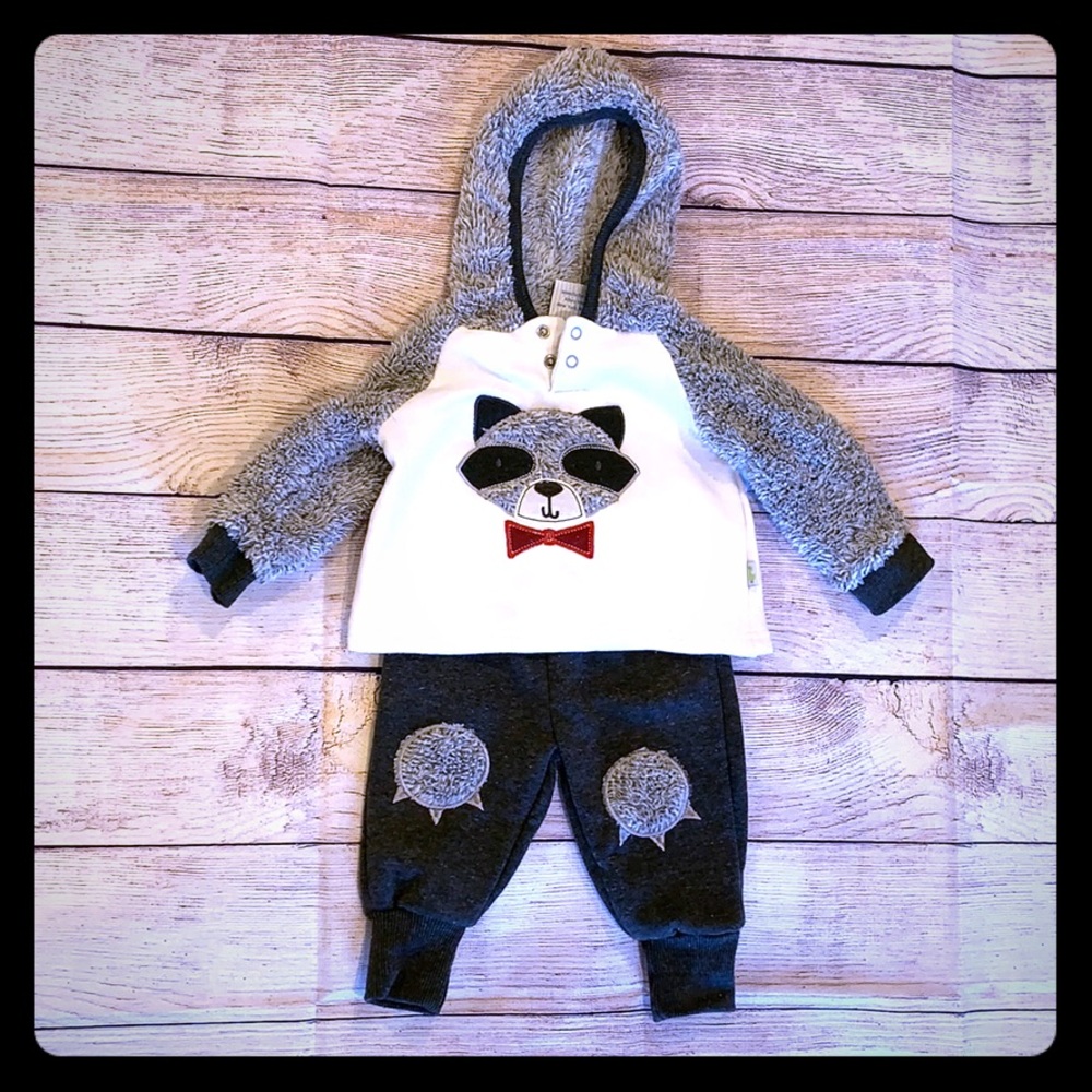 Baby Raccoon Outfit 3-6 Months